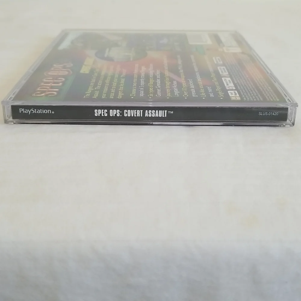 Spec Ops Covert Assault & Stealth Patrol PS1 Sony PlayStation Manual Game Case